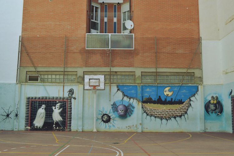 Баскетбольная площадка в центре Паленсии