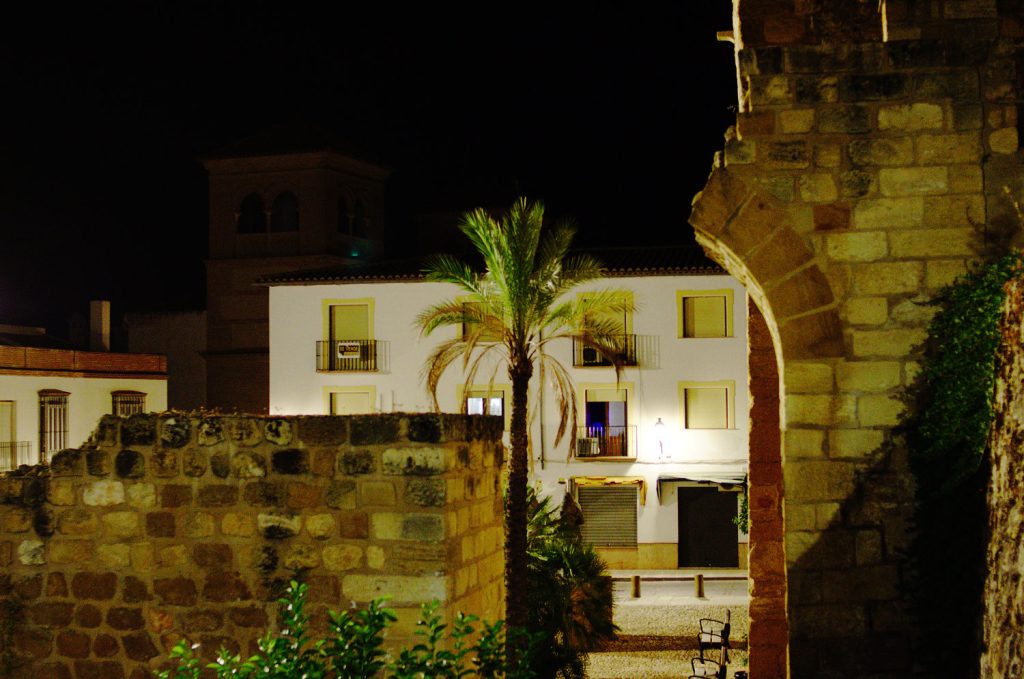 Остатки стен на площади Кармен