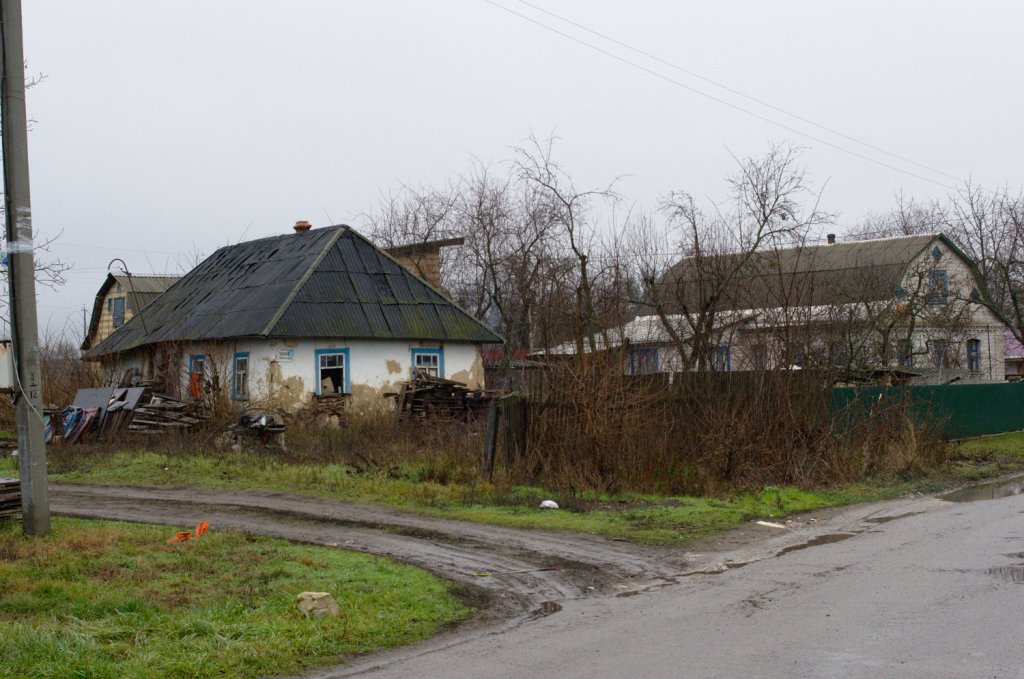 Casa medio caída en Hermanivka