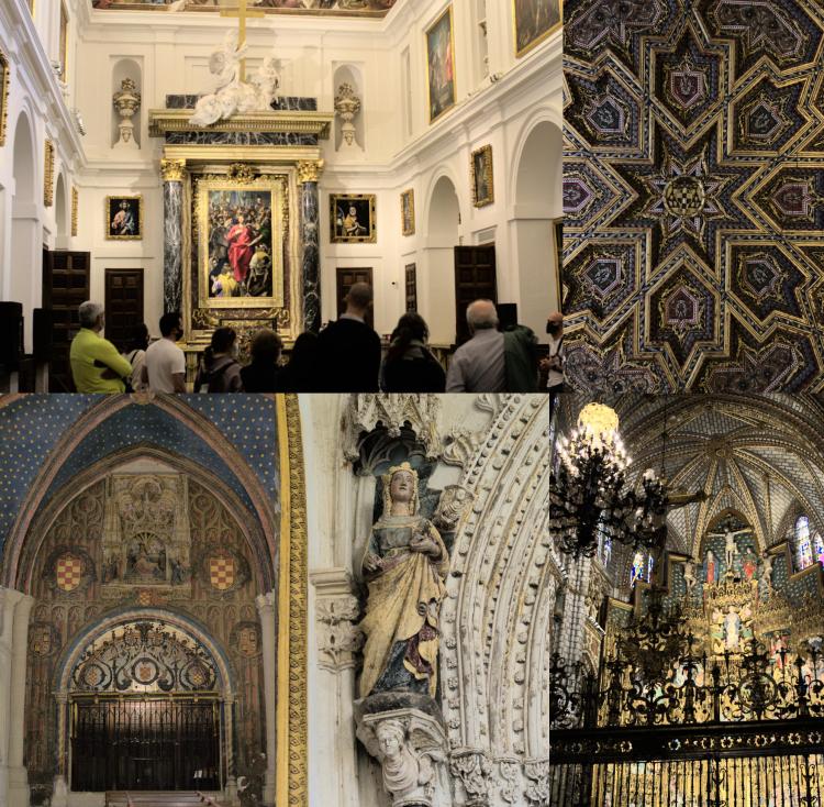 Фрагменты внутреннего убранства собора Толедо, а также знаменитая картина Эль Греко.