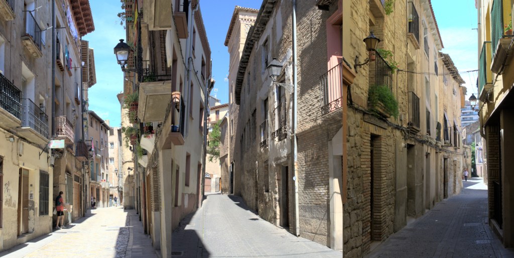 Imágenes de tres calles de Tudela