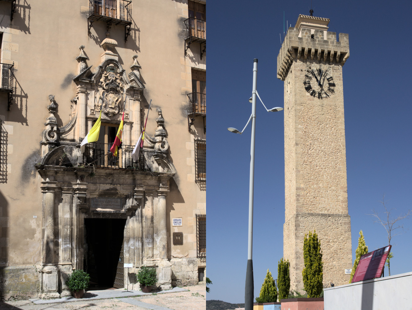 Фасад и башня с часами