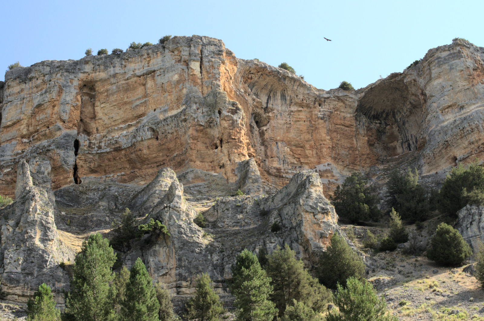 Красноватые утёсы каньона