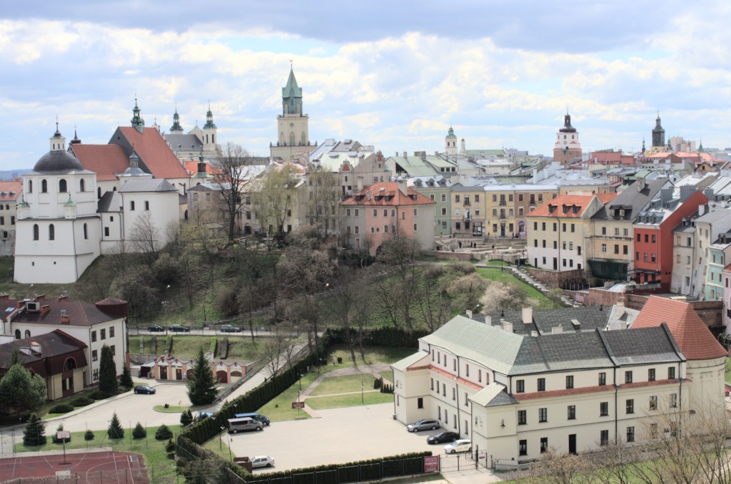 Здания, крыши и башни Люблина